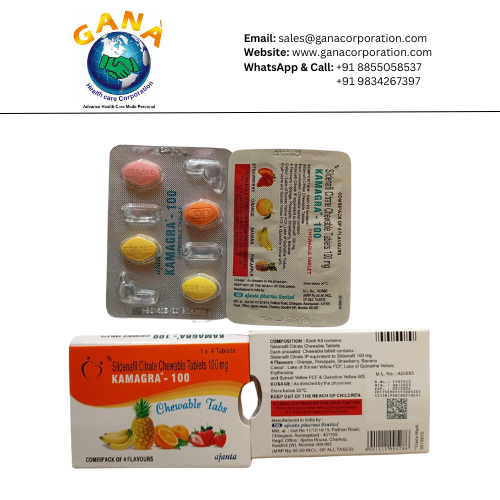 Kamagra Chewable Sildenafil 100 mg Tablet