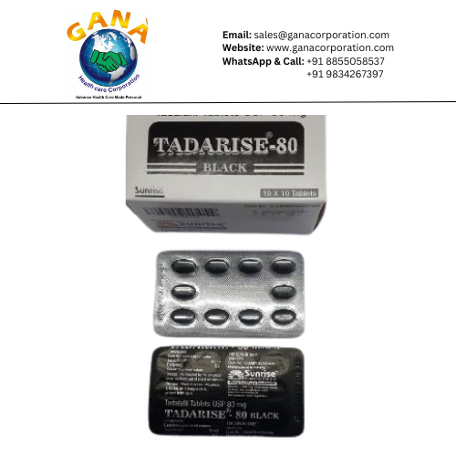 Tadarise Black Tadalafil 80 mg Tablet