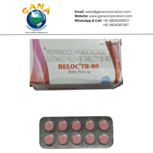 Beloc TR Propranolol Hydrochloride Sustained Release 80 mg tablet