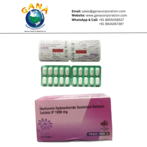 Phage Metformin Hydrochloride 1000 mg Tablet