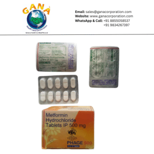 Phage Metformin Hydrochloride 500 mg Tablet