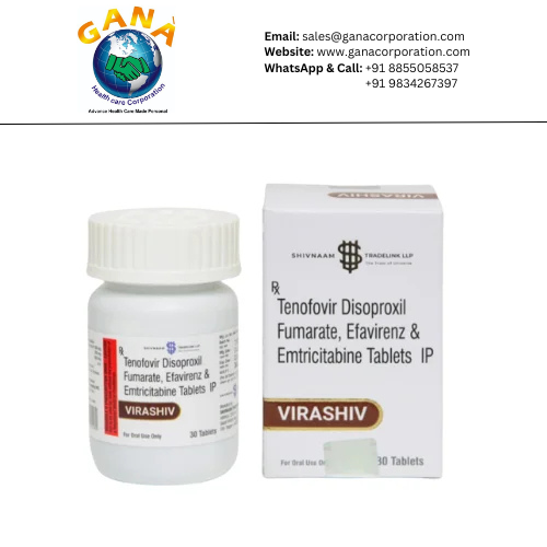 Virashiv Tenofovir 300mg And Emtricitabine IP 200mg And Efavirenz IP 600mgTablets