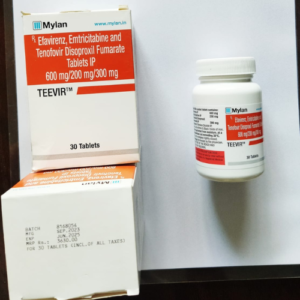 Trustiva Emtricitabine (200mg) + Tenofovir disoproxil fumarate (300mg) + Efavirenz (600mg) Tablet