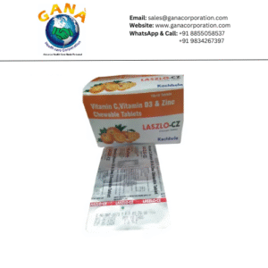 Lazlo CZ Chewable Vitamin C , Vitamin D3 Zinc Tablet