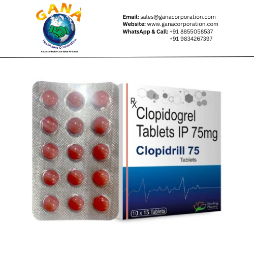 Clopidrill Clopidogrel 75mg Tablet