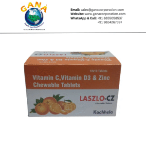 Laszlo-CZ Vitamin C, Vitamin D3  Zinc Chewable Tablet