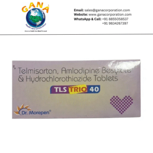 TLS Trio Telmisartan 40mg + Amlodipine 5mg + Hydrochlorothiazide 12.5mg Tablet