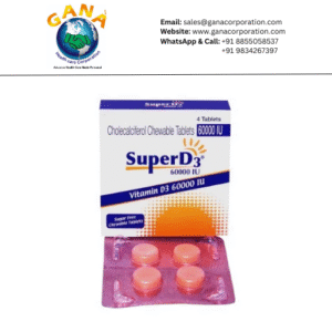 Super D3 Cholecalciferol 60000IU Chewable Tablet